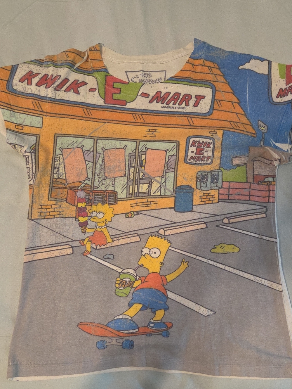 Vintage The Simpsons Bart & Lisa at the Kwik-E-Mart
